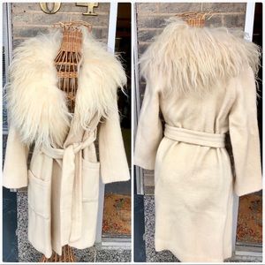 Fantastic 1970’s Cream Icelandic Wool Coat.